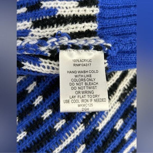 Allison Brittney Chevron Grandpa Open Front Vintage Cardigan Size Large - Picture 6 of 15